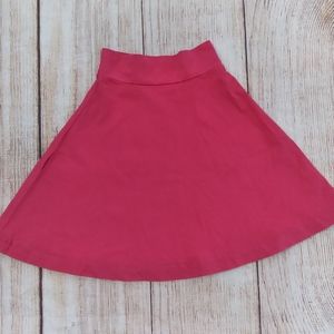Three Bows fuschia stretch skater skirt sz 5